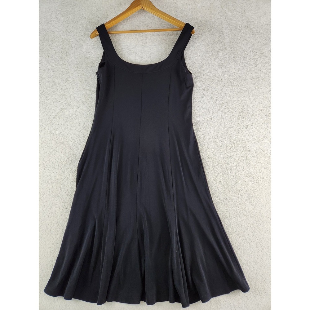 Ralph Lauren Fit and Flare Sleeveless Strappy Black Cocktail Dress Size 12 - Picture 2 of 9
